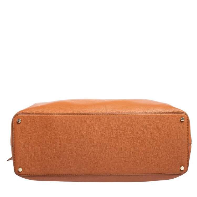 Pre Owned Kate Spade Brown Leather Larchmont Avenue Evangelie Satchel