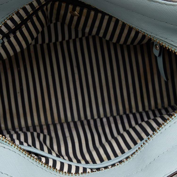 Pre Owned Kate Spade Powder Blue Leather Cameron Street Candace Tote