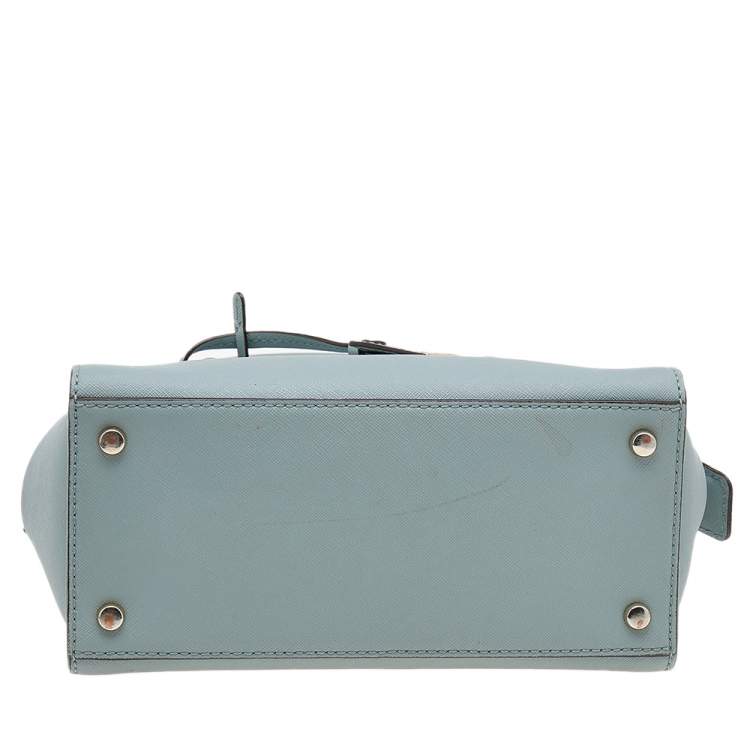Pre Owned Kate Spade Powder Blue Leather Cameron Street Candace Tote