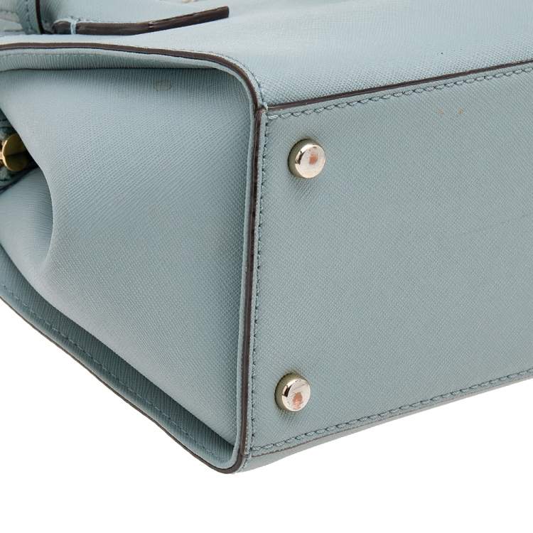Pre Owned Kate Spade Powder Blue Leather Cameron Street Candace Tote