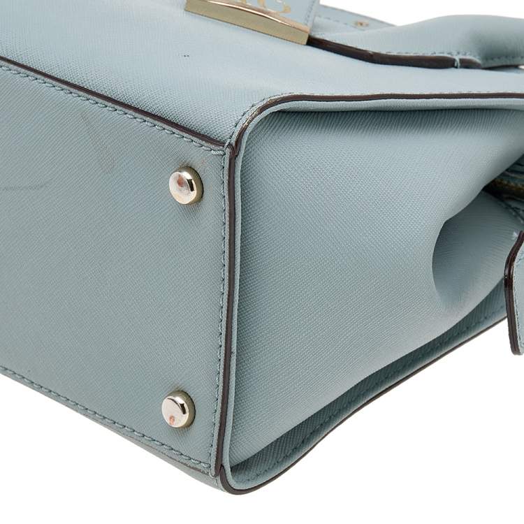 Pre Owned Kate Spade Powder Blue Leather Cameron Street Candace Tote