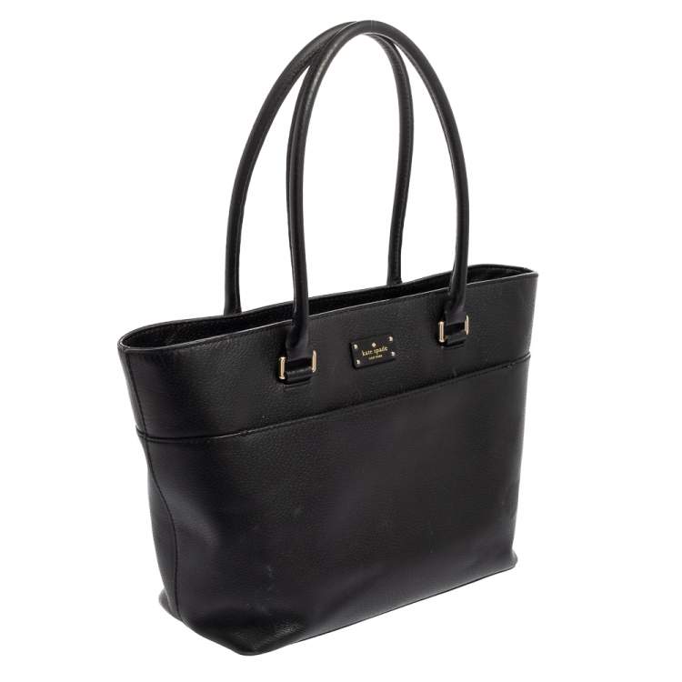 Pre Owned Kate Spade Black Leather Groove Street Margareta Tote