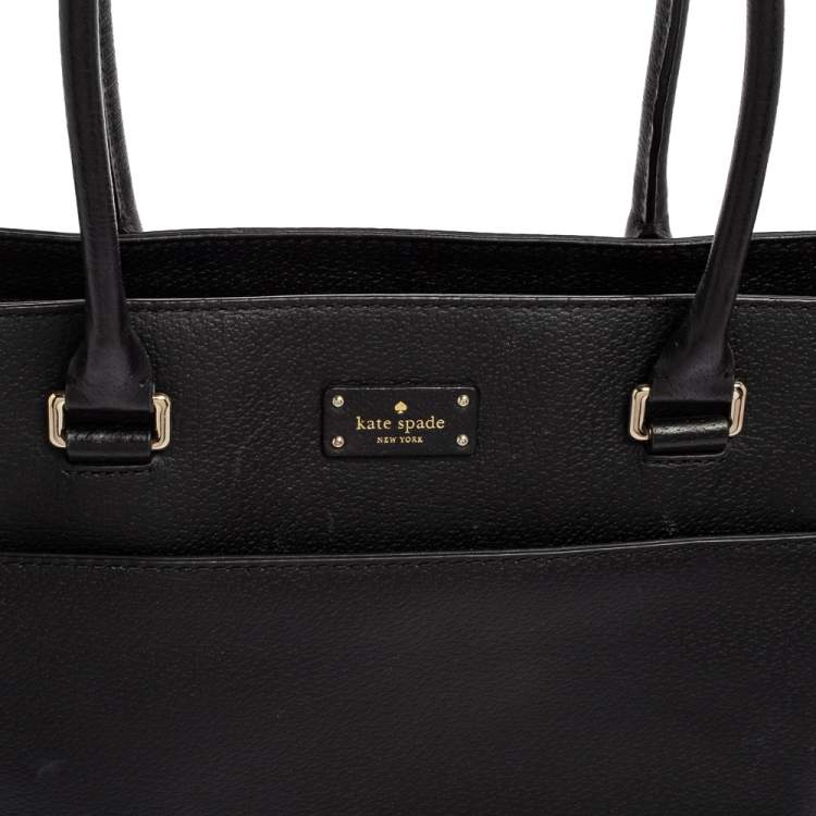 Pre Owned Kate Spade Black Leather Groove Street Margareta Tote
