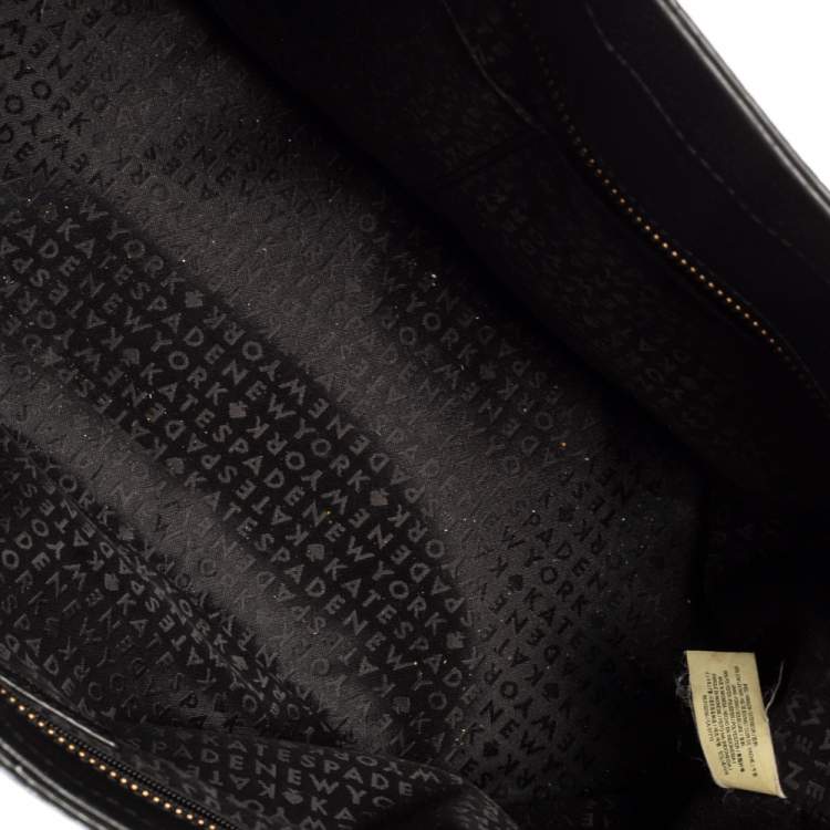 Pre Owned Kate Spade Black Leather Groove Street Margareta Tote