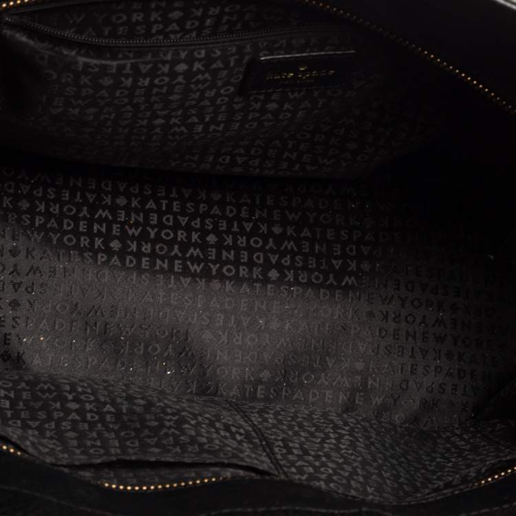 Pre Owned Kate Spade Black Leather Groove Street Margareta Tote