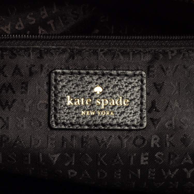 Pre Owned Kate Spade Black Leather Groove Street Margareta Tote