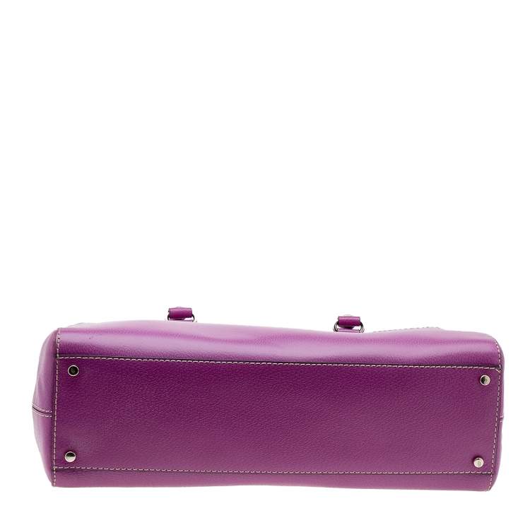 مملوكة مسبقًا Kate Spade Fuchsia Leather Double Zip Tote