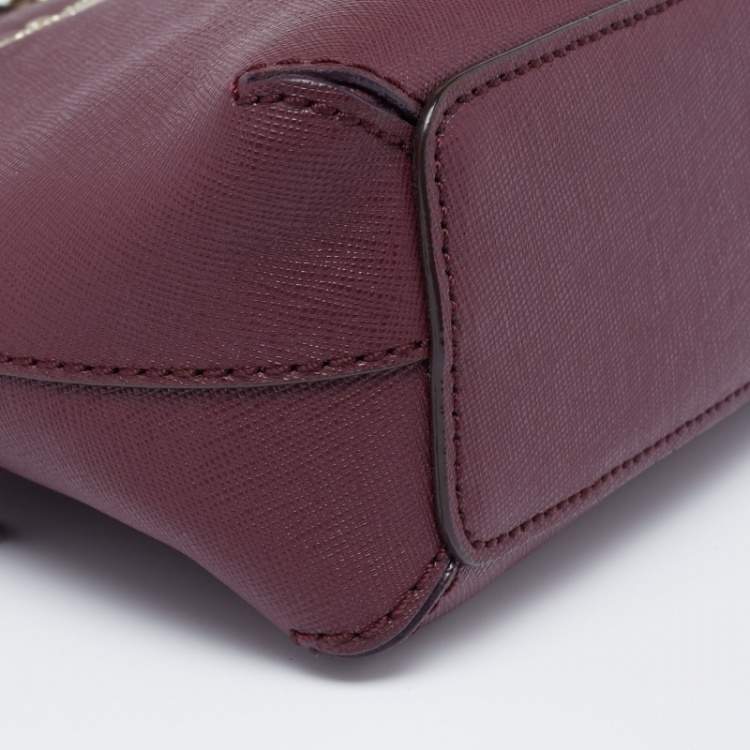 Pre Owned Kate Spade Grape Leather Mini Cedar Street Maise Crossbody Bag