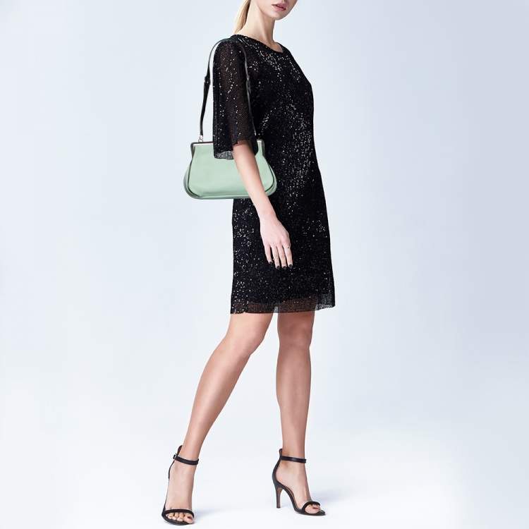 kate spade green leather dress