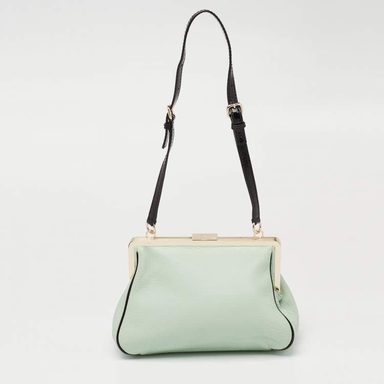 مملوكة مسبقًا Kate Spade Mint Green Leather Frame Shoulder Bag