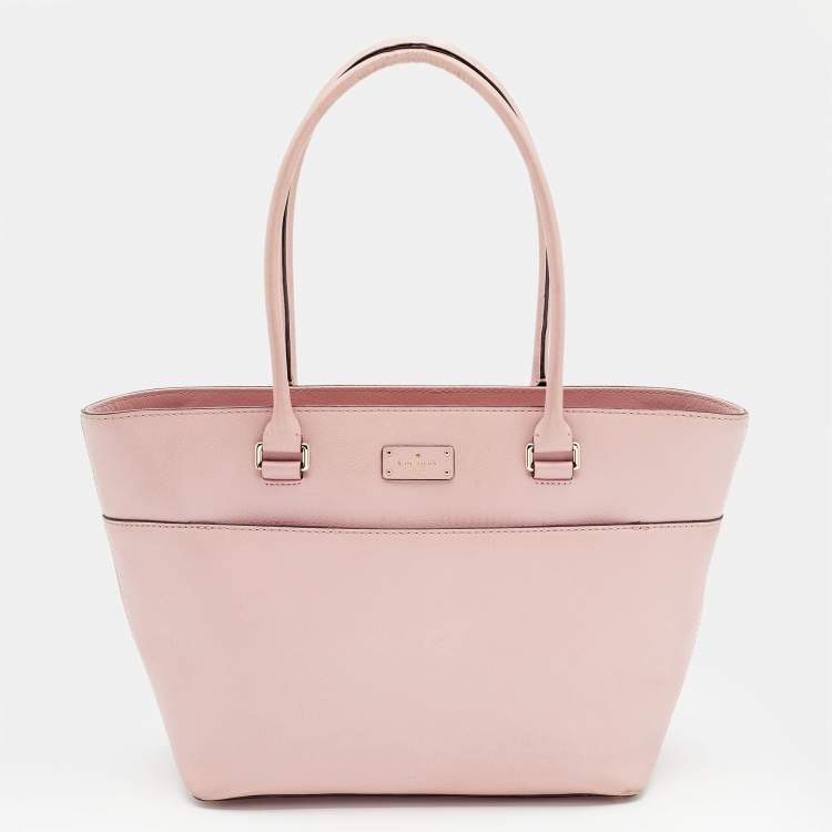 Pre Owned Kate Spade Light Pink Leather Tote
