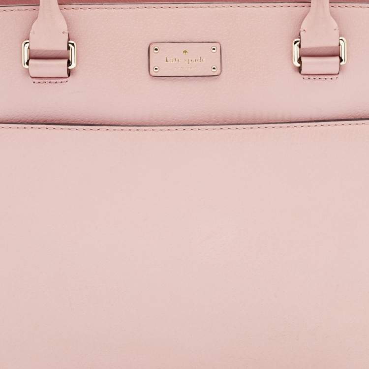 Pre Owned Kate Spade Light Pink Leather Tote