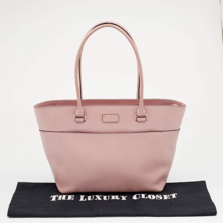 Pre Owned Kate Spade Light Pink Leather Tote