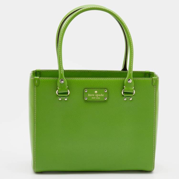 Kate Spade N.Y. Emerald Green Patent Bow Leather Crocodile Embossed Bag  NWOT | eBay