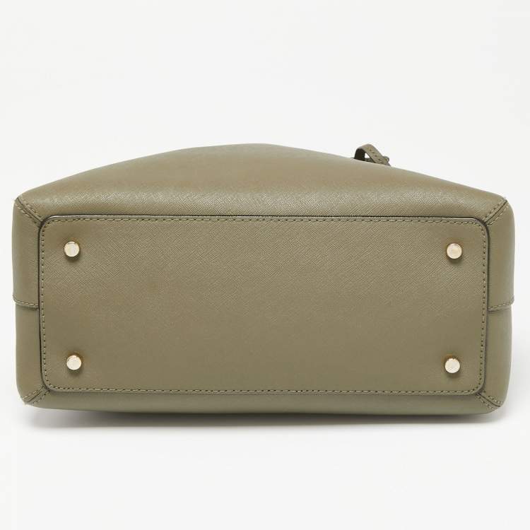 مملوكة مسبقًا Kate Spade Olive Green Leather Sylvia Dome Satchel
