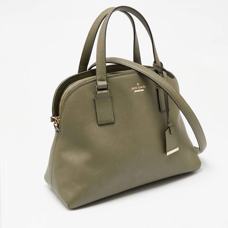 مملوكة مسبقًا Kate Spade Olive Green Leather Sylvia Dome Satchel