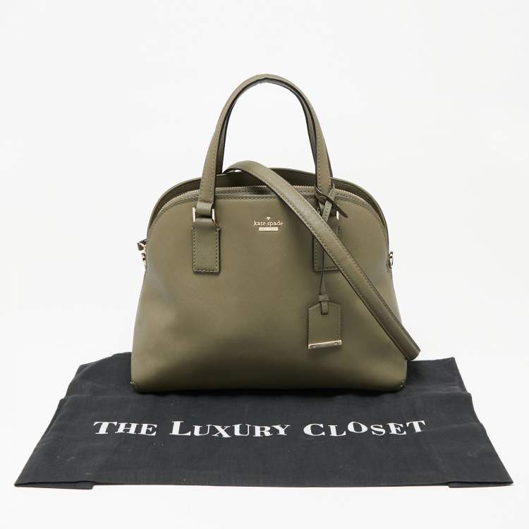 مملوكة مسبقًا Kate Spade Olive Green Leather Sylvia Dome Satchel