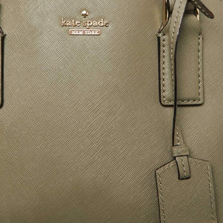 مملوكة مسبقًا Kate Spade Olive Green Leather Sylvia Dome Satchel