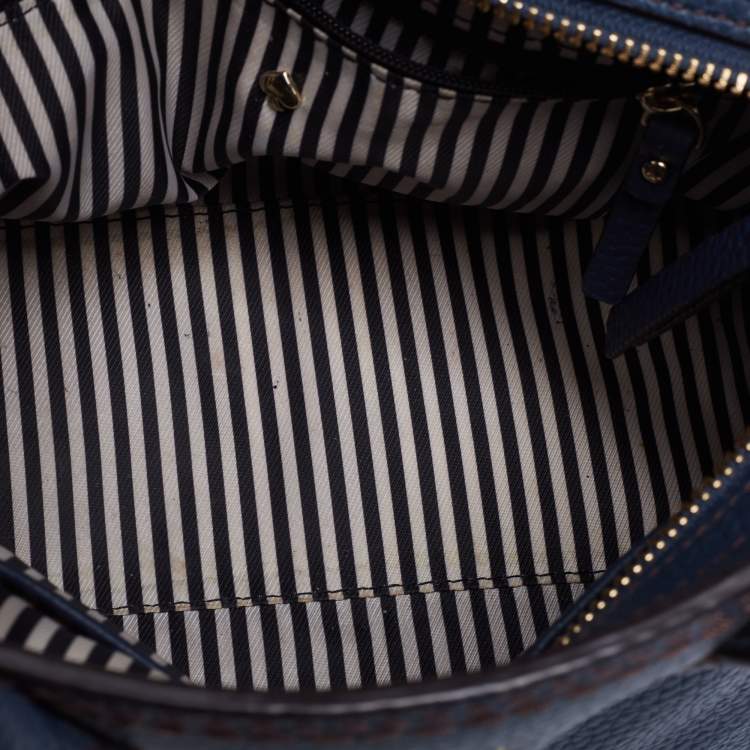مملوكة مسبقًا Kate Spade Blue Leather Dunne Lane Tote 