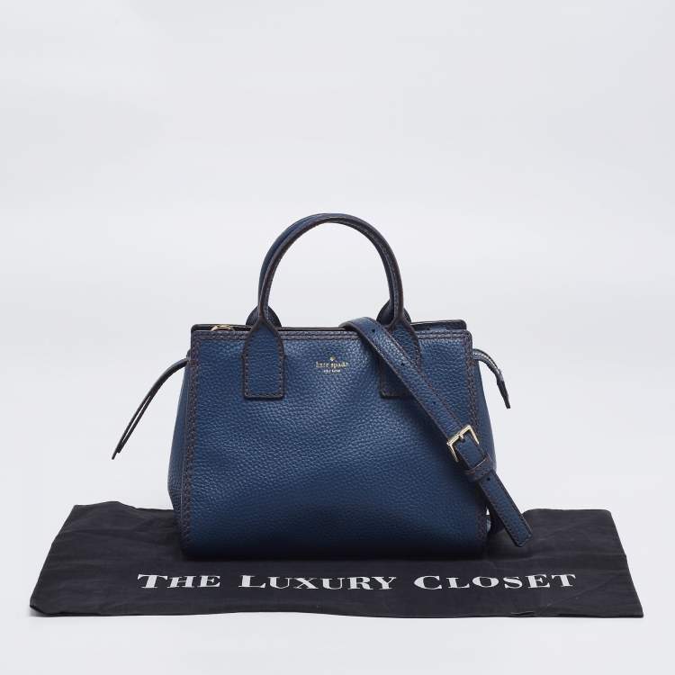 مملوكة مسبقًا Kate Spade Blue Leather Dunne Lane Tote 