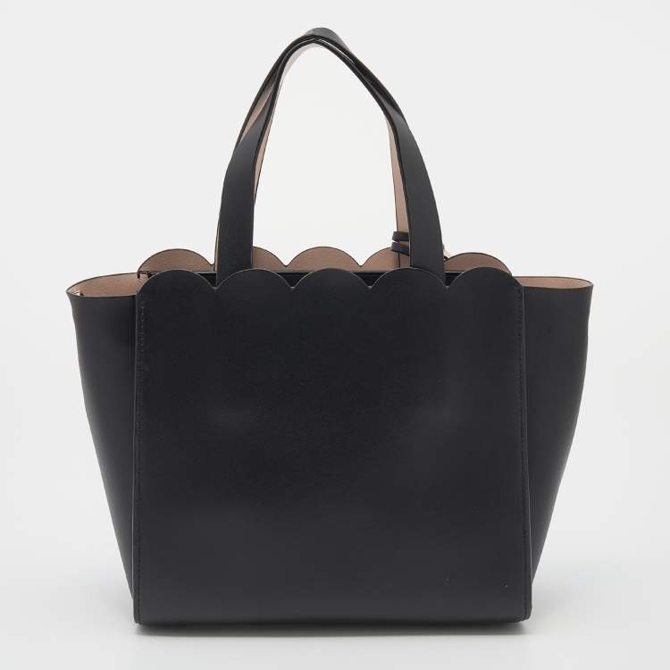Pre Owned Kate Spade Black Leather Magnolia Street Tote