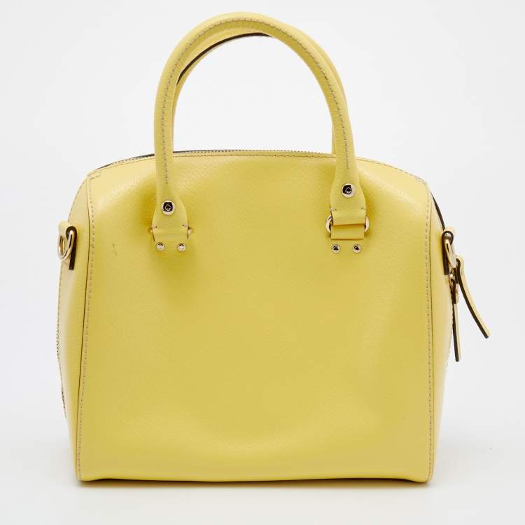 مملوكة مسبقًا Kate Spade Yellow Leather Wellesley Alessa Satchel