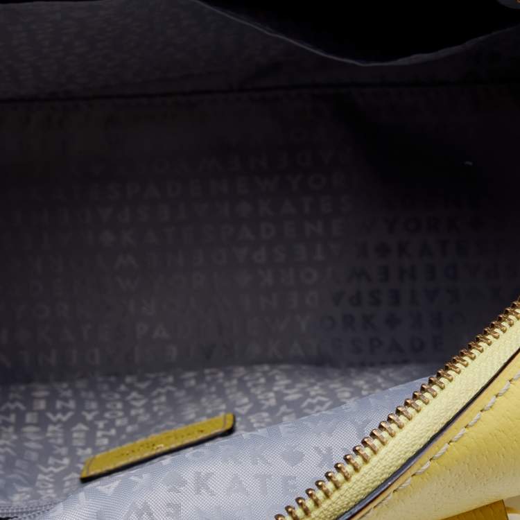 مملوكة مسبقًا Kate Spade Yellow Leather Wellesley Alessa Satchel