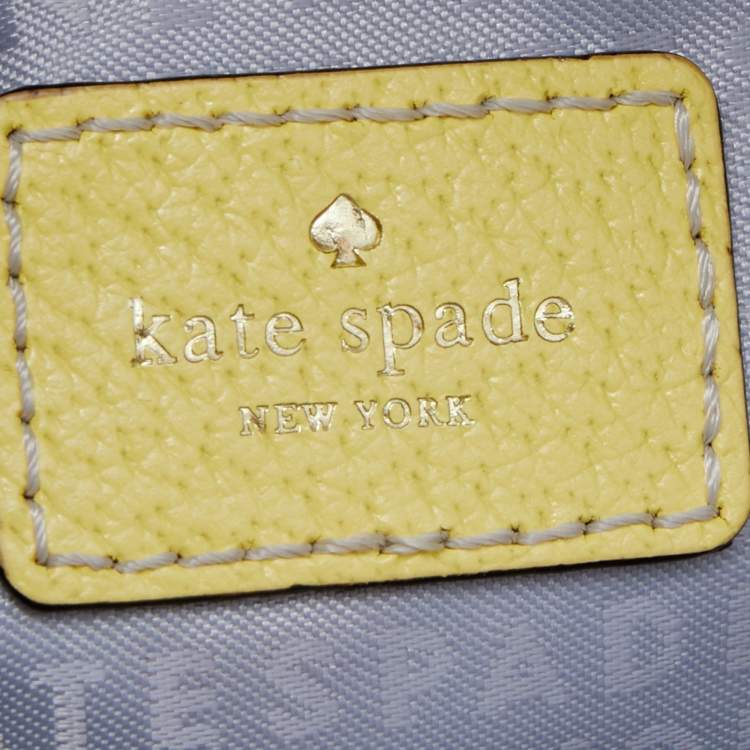 مملوكة مسبقًا Kate Spade Yellow Leather Wellesley Alessa Satchel
