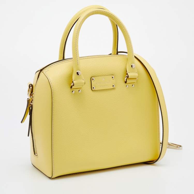 مملوكة مسبقًا Kate Spade Yellow Leather Wellesley Alessa Satchel
