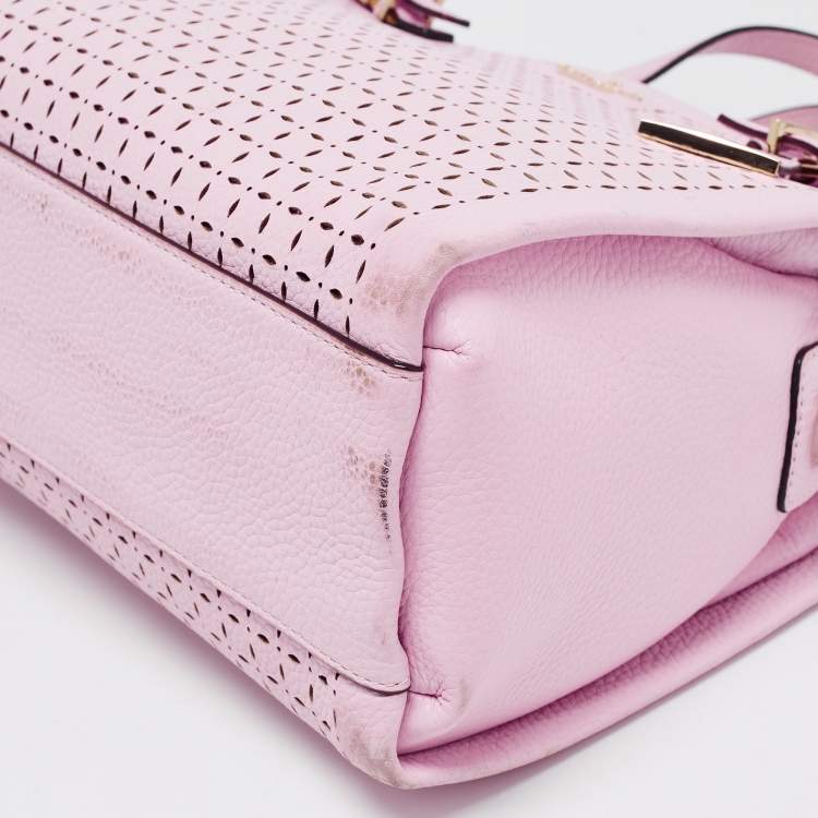 مملوكة مسبقًا Kate Spade Light Pink Laser Cut Leather Milton Lane Lanie Tote