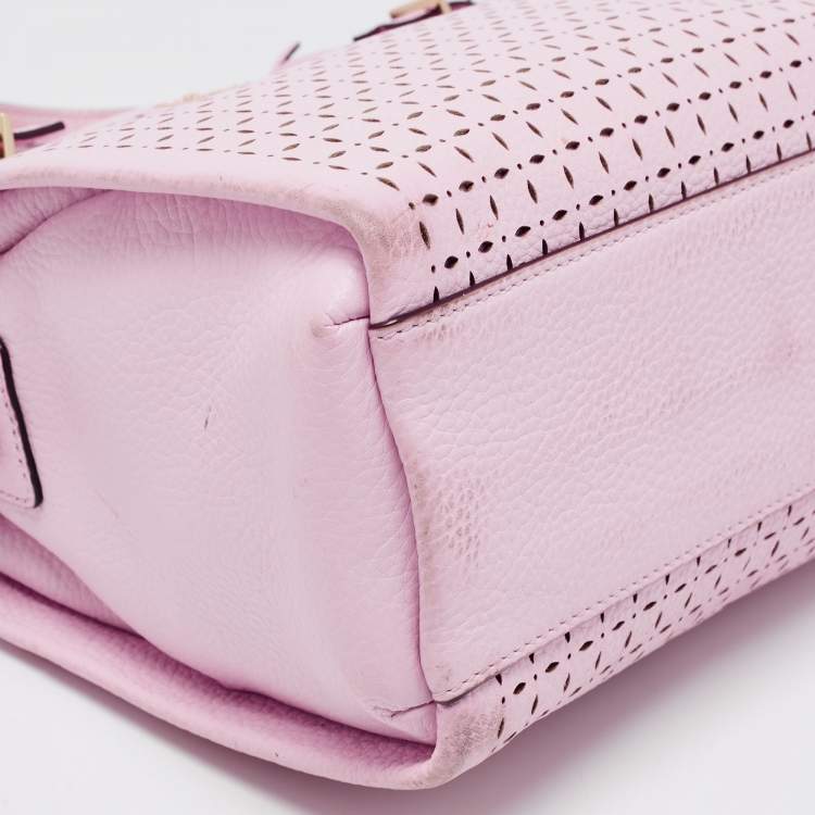 مملوكة مسبقًا Kate Spade Light Pink Laser Cut Leather Milton Lane Lanie Tote