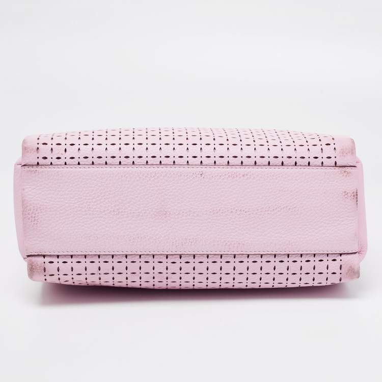 مملوكة مسبقًا Kate Spade Light Pink Laser Cut Leather Milton Lane Lanie Tote