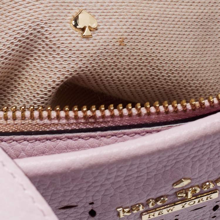 مملوكة مسبقًا Kate Spade Light Pink Laser Cut Leather Milton Lane Lanie Tote
