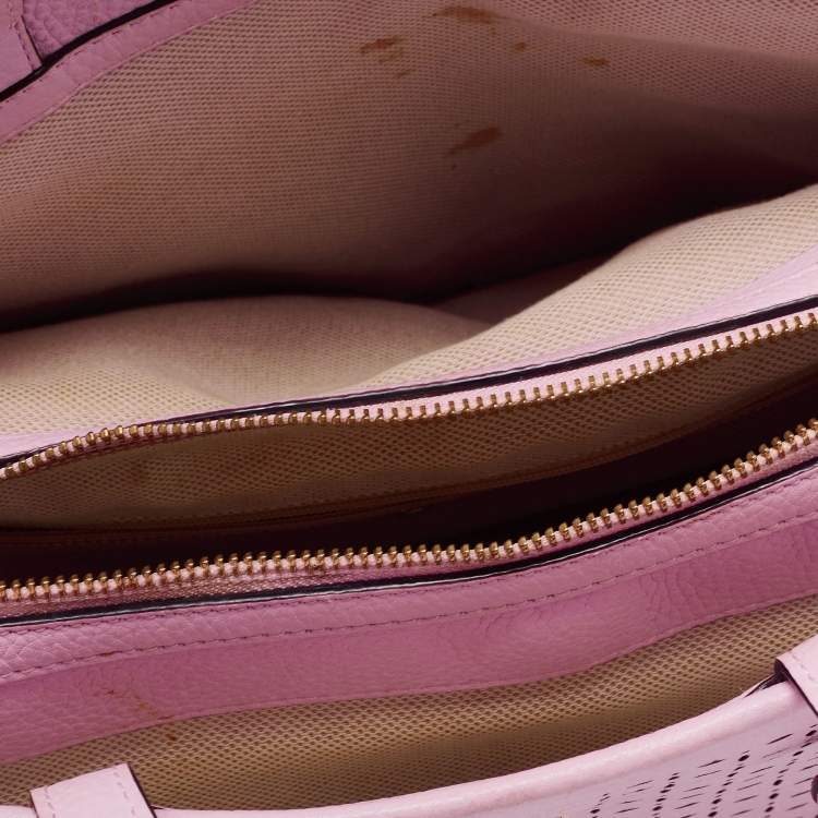 مملوكة مسبقًا Kate Spade Light Pink Laser Cut Leather Milton Lane Lanie Tote