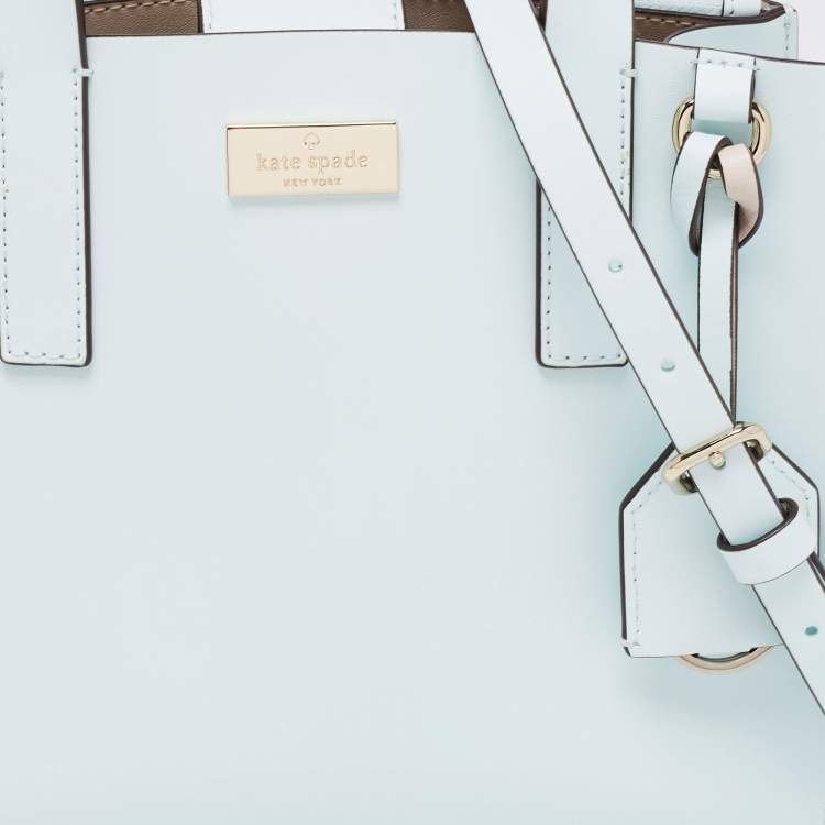 Pre Owned Kate Spade Mint Green Leather Anissa Putnam Drive Tote 