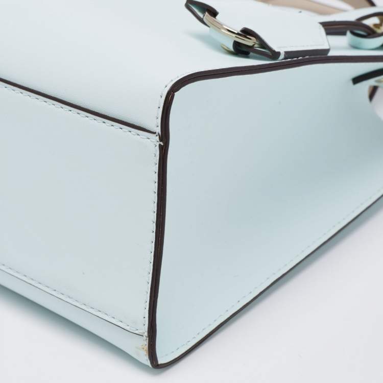 Pre Owned Kate Spade Mint Green Leather Anissa Putnam Drive Tote 