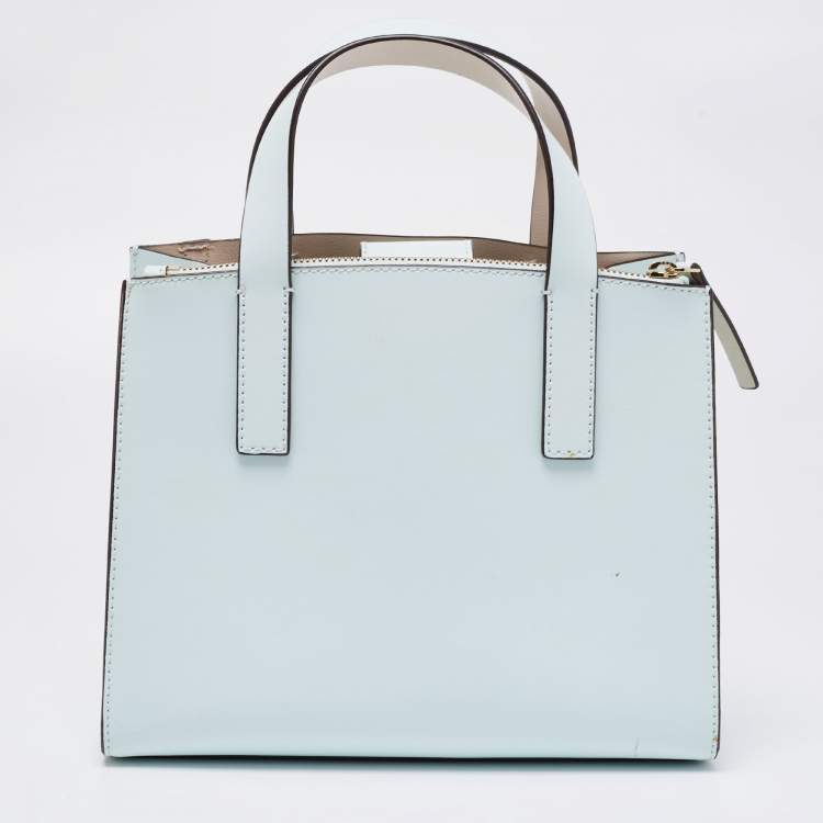Pre Owned Kate Spade Mint Green Leather Anissa Putnam Drive Tote 