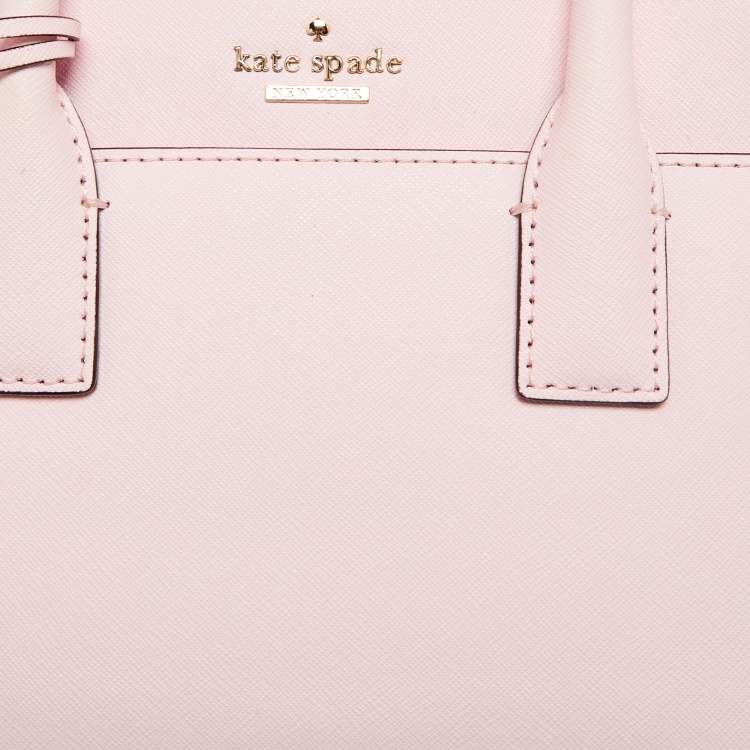Pre Owned Kate Spade Pink Leather Cameron Street Candace Tote