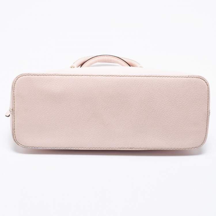 Pre Owned Kate Spade Light Beige Leather Wellesley Rachelle Satchel
