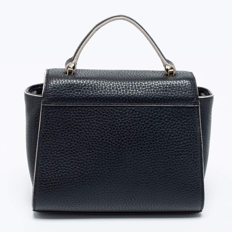 Pre Owned Kate Spade Black Leather Makayla Mini Top Handle Bag