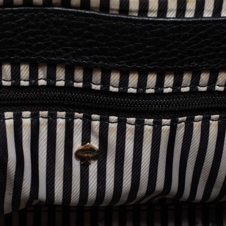 Pre Owned Kate Spade Black Leather Makayla Mini Top Handle Bag