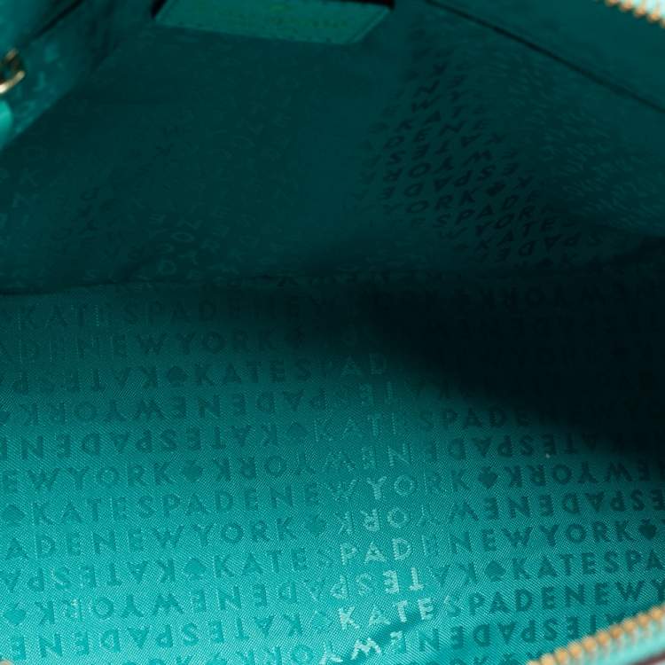 Pre Owned Kate Spade Mint Green Leather Cedar Street Maise Satchel 