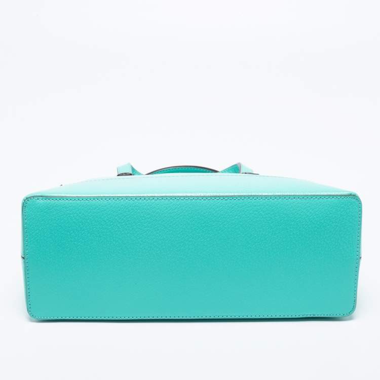 Pre Owned Kate Spade Mint Green Leather Cedar Street Maise Satchel 