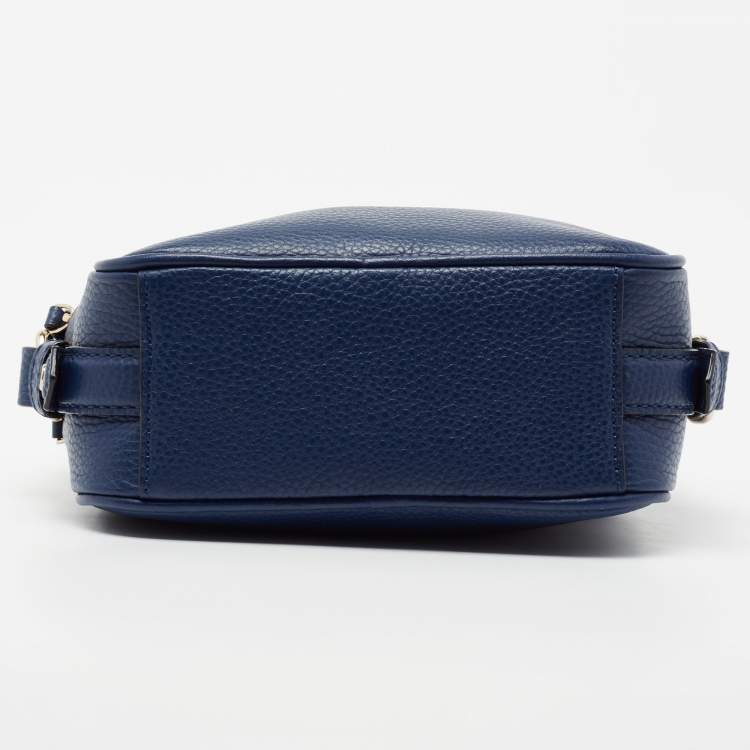 مملوكة مسبقًا Kate Spade Blue Leather Double Zip Camera Bag