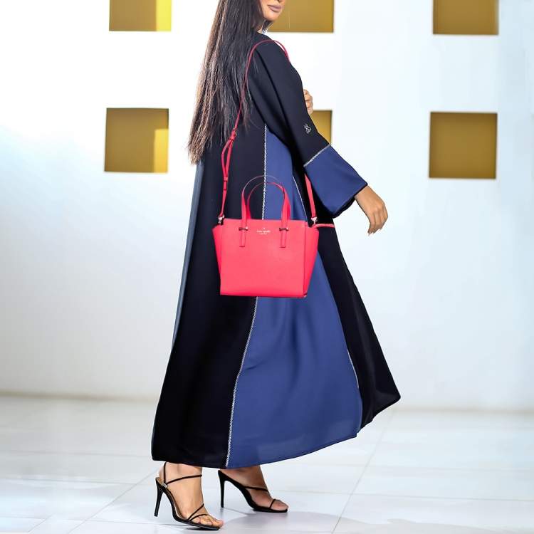 مملوكة مسبقًا Kate Spade Coral Red Leather Cedar Street Hayden Tote