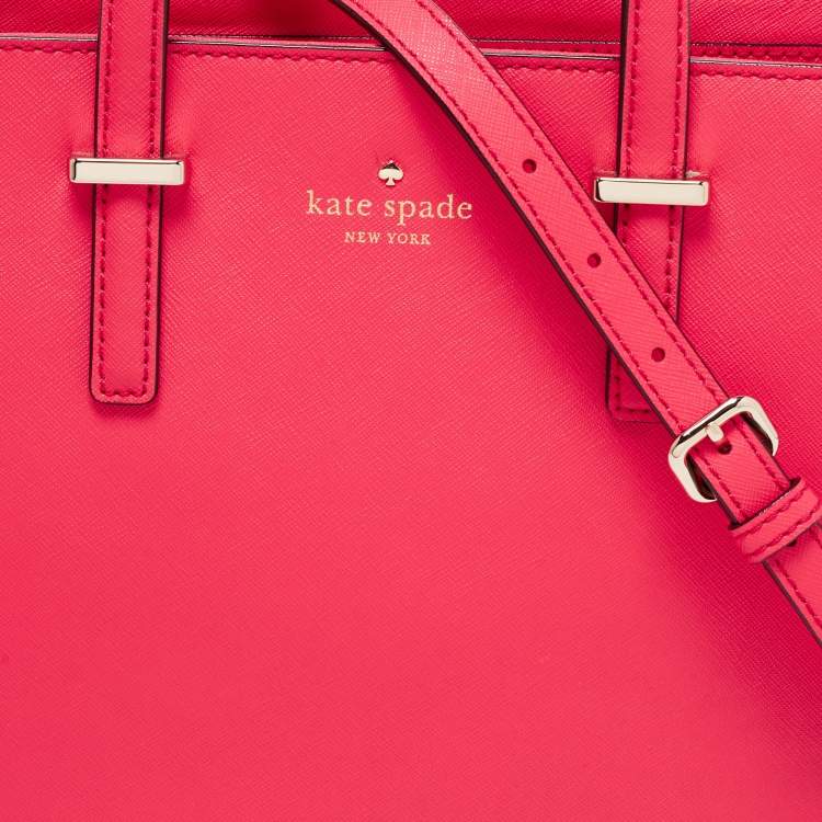 مملوكة مسبقًا Kate Spade Coral Red Leather Cedar Street Hayden Tote