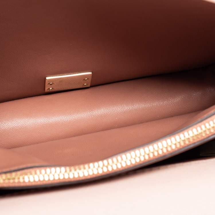 مملوكة مسبقًا Kate Spade Light Pink Leather Studded Flap Crossbody Bag