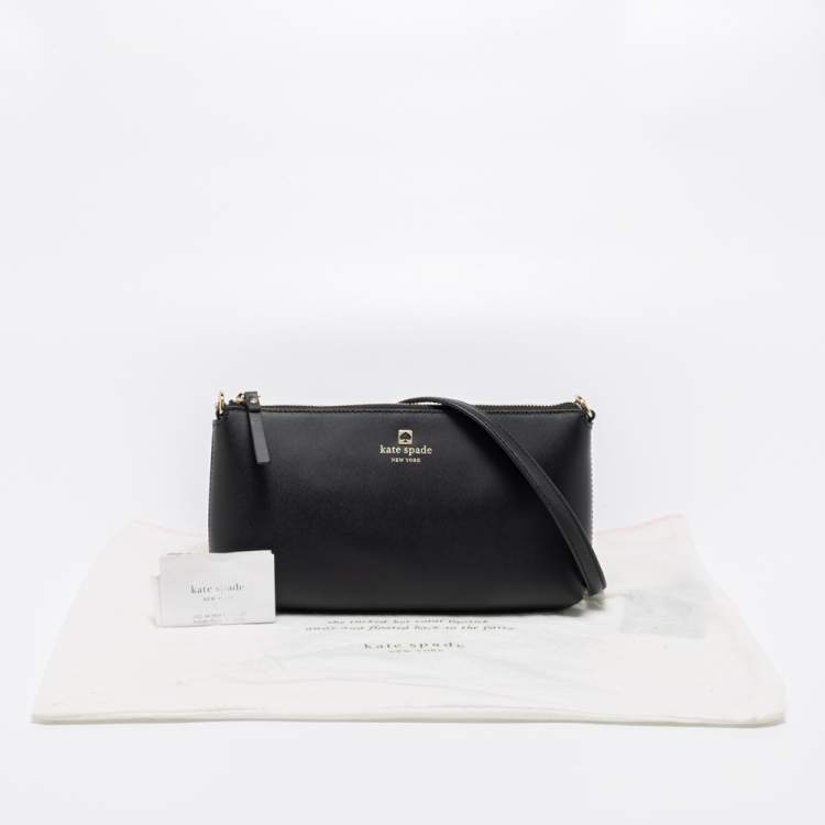 Pre Owned Kate Spade Black Leather Sawyer Street Declan Shoulder Bag