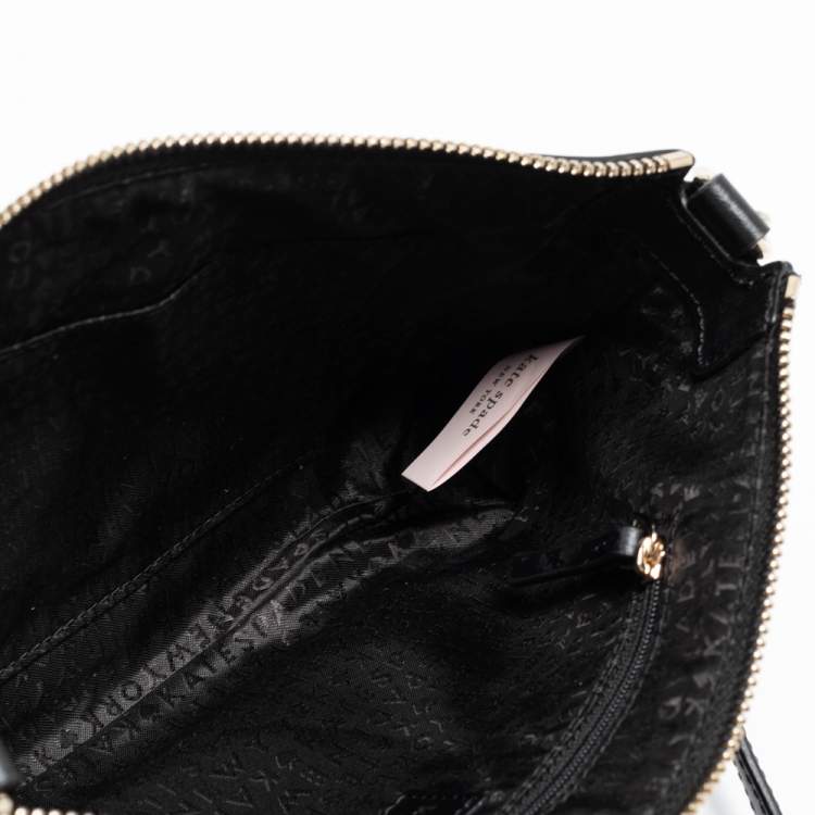 Pre Owned Kate Spade Black Leather Sawyer Street Declan Shoulder Bag