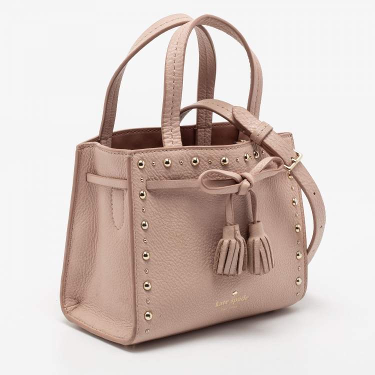 Pre Owned Kate Spade Beige Leather Hayes Street Sam Tote